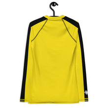 Kill Bill Vibes: Plus Size Women's Long Sleeve Rash Guard and Yoga Pants Ensemble