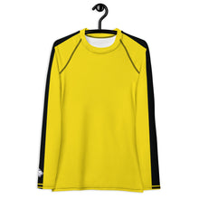 Kill Bill Vibes: Plus Size Women's Long Sleeve Rash Guard and Yoga Pants Ensemble