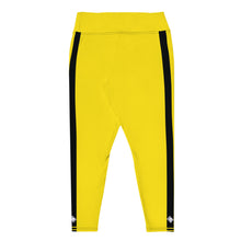 Kill Bill Vibes: Plus Size Women's Long Sleeve Rash Guard and Yoga Pants Ensemble