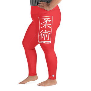 Women's Plus Size Yoga Pants Workout Leggings For Jiu Jitsu 001 - Scarlet Exclusive Jiu-Jitsu Leggings Plus Size Tights Womens