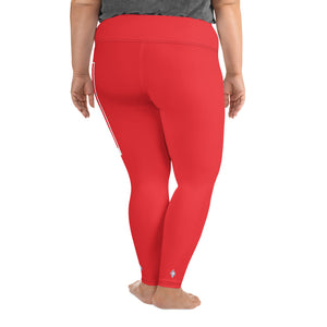 Women's Plus Size Yoga Pants Workout Leggings For Jiu Jitsu 001 - Scarlet Exclusive Jiu-Jitsu Leggings Plus Size Tights Womens