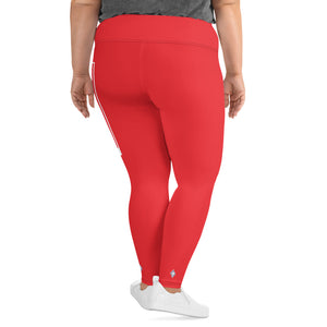 Women's Plus Size Yoga Pants Workout Leggings For Jiu Jitsu 001 - Scarlet Exclusive Jiu-Jitsu Leggings Plus Size Tights Womens