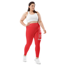 Women's Plus Size Yoga Pants Workout Leggings For Jiu Jitsu 001 - Scarlet Exclusive Jiu-Jitsu Leggings Plus Size Tights Womens