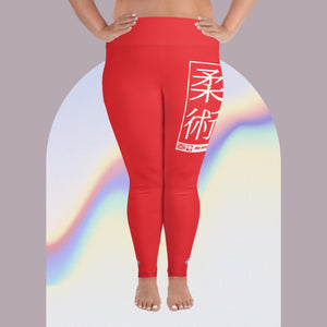 Women's Plus Size Yoga Pants Workout Leggings For Jiu Jitsu 001 - Scarlet Exclusive Jiu-Jitsu Leggings Plus Size Tights Womens