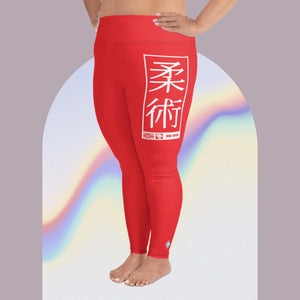 Women's Plus Size Yoga Pants Workout Leggings For Jiu Jitsu 001 - Scarlet Exclusive Jiu-Jitsu Leggings Plus Size Tights Womens