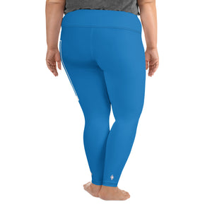 Women's Plus Size Yoga Pants Workout Leggings For Jiu Jitsu 004 - Azul Exclusive Jiu-Jitsu Leggings Plus Size Tights Womens