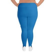 Women's Plus Size Yoga Pants Workout Leggings For Jiu Jitsu 004 - Azul Exclusive Jiu-Jitsu Leggings Plus Size Tights Womens