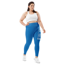 Women's Plus Size Yoga Pants Workout Leggings For Jiu Jitsu 004 - Azul Exclusive Jiu-Jitsu Leggings Plus Size Tights Womens