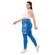 Women's Plus Size Yoga Pants Workout Leggings For Jiu Jitsu 004 - Azul Exclusive Jiu-Jitsu Leggings Plus Size Tights Womens