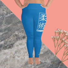 Women's Plus Size Yoga Pants Workout Leggings For Jiu Jitsu 004 - Azul Exclusive Jiu-Jitsu Leggings Plus Size Tights Womens