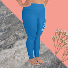 Women's Plus Size Yoga Pants Workout Leggings For Jiu Jitsu 004 - Azul Exclusive Jiu-Jitsu Leggings Plus Size Tights Womens