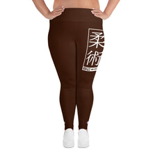 Women's Plus Size Yoga Pants Workout Leggings For Jiu Jitsu 006 - Chocolate Exclusive Jiu-Jitsu Leggings Plus Size Tights Womens