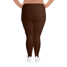 Women's Plus Size Yoga Pants Workout Leggings For Jiu Jitsu 006 - Chocolate Exclusive Jiu-Jitsu Leggings Plus Size Tights Womens