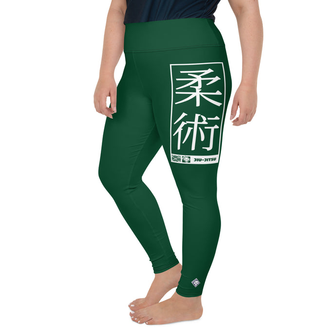 Women's Plus Size Yoga Pants Workout Leggings For Jiu Jitsu 008 - Sherwood Forest Exclusive Jiu-Jitsu Leggings Plus Size Tights Womens