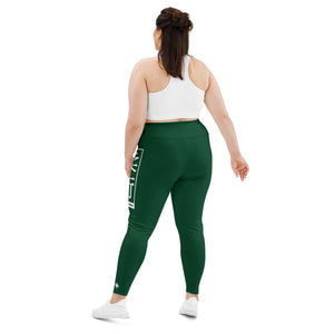 Women's Plus Size Yoga Pants Workout Leggings For Jiu Jitsu 008 - Sherwood Forest Exclusive Jiu-Jitsu Leggings Plus Size Tights Womens