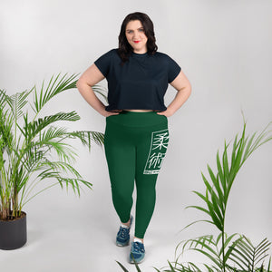 Women's Plus Size Yoga Pants Workout Leggings For Jiu Jitsu 008 - Sherwood Forest Exclusive Jiu-Jitsu Leggings Plus Size Tights Womens