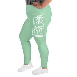 Women's Plus Size Yoga Pants Workout Leggings For Jiu Jitsu 010 - Vista Blue Exclusive Jiu-Jitsu Leggings Plus Size Tights Womens