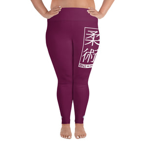 Women's Plus Size Yoga Pants Workout Leggings For Jiu Jitsu 013 - Tyrian Purple Exclusive Jiu-Jitsu Leggings Plus Size Tights Womens