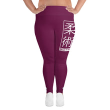 Women's Plus Size Yoga Pants Workout Leggings For Jiu Jitsu 013 - Tyrian Purple Exclusive Jiu-Jitsu Leggings Plus Size Tights Womens