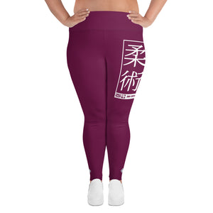 Women's Plus Size Yoga Pants Workout Leggings For Jiu Jitsu 013 - Tyrian Purple Exclusive Jiu-Jitsu Leggings Plus Size Tights Womens