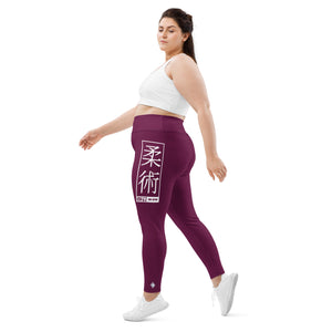 Women's Plus Size Yoga Pants Workout Leggings For Jiu Jitsu 013 - Tyrian Purple Exclusive Jiu-Jitsu Leggings Plus Size Tights Womens