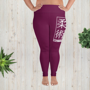 Women's Plus Size Yoga Pants Workout Leggings For Jiu Jitsu 013 - Tyrian Purple Exclusive Jiu-Jitsu Leggings Plus Size Tights Womens