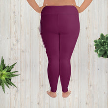 Women's Plus Size Yoga Pants Workout Leggings For Jiu Jitsu 013 - Tyrian Purple Exclusive Jiu-Jitsu Leggings Plus Size Tights Womens