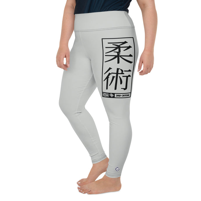 Women's Plus Size Yoga Pants Workout Leggings For Jiu Jitsu 018 - Smoke Exclusive Jiu-Jitsu Leggings Plus Size Tights Womens