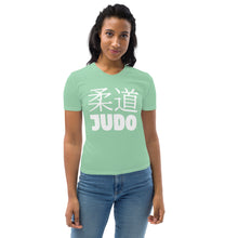 Women's Rash Guard for BJJ - Classic Judo Short Sleeve Top - Vista Blue