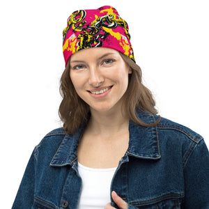 Women's Running Beanie - Golden Chains 001 Beanie Exclusive Hats Running Womens