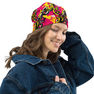 Women's Running Beanie - Golden Chains 001 Beanie Exclusive Hats Running Womens