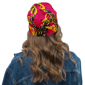 Women's Running Beanie - Golden Chains 001 Beanie Exclusive Hats Running Womens