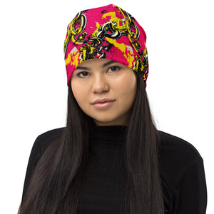 Women's Running Beanie - Golden Chains 001 Beanie Exclusive Hats Running Womens