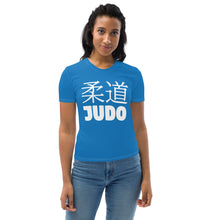 Women's Short Sleeve Classic Rash Guard - Designed for Judo and BJJ - Azul