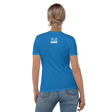 Women's Short Sleeve Classic Rash Guard - Designed for Judo and BJJ - Azul