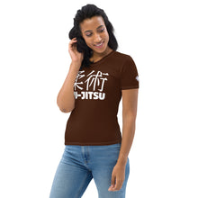 Women's Short Sleeve Jiu-Jitsu Rash Guard - Classic Fit and Design - Chocolate