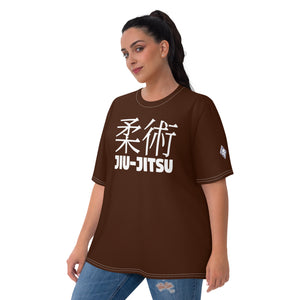 Women's Short Sleeve Jiu-Jitsu Rash Guard - Classic Fit and Design - Chocolate