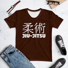 Women's Short Sleeve Jiu-Jitsu Rash Guard - Classic Fit and Design - Chocolate