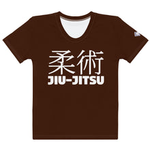 Women's Short Sleeve Jiu-Jitsu Rash Guard - Classic Fit and Design - Chocolate