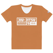 Women's Short Sleeve Judo Rash Guard - Breathable and Durable for Practice - Raw Sienna