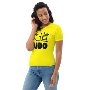 Women's Short Sleeve Judo Rash Guard - Classic Style for Martial Arts - Golden Sun