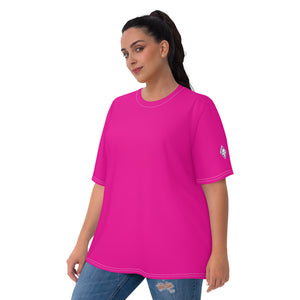 Women's Short Sleeve Rash Guard for Brazilian Jiu-Jitsu Training - Hollywood Cerise