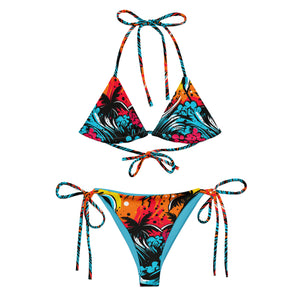 Women's String Bikini - Tropical Adventure 001 Beach Bikini Exclusive Swimwear Womens