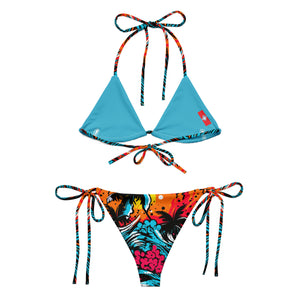 Women's String Bikini - Tropical Adventure 001 Beach Bikini Exclusive Swimwear Womens