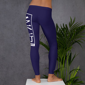 Women's Yoga Pants Workout Leggings For Jiu Jitsu 002 - Midnight Blue BJJ Exclusive Jiu-Jitsu Leggings Tights Womens