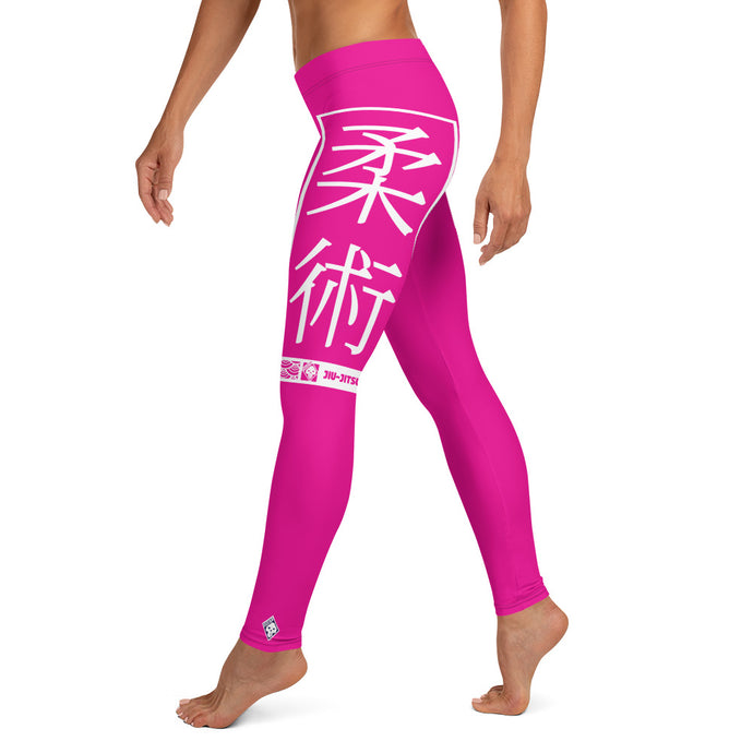 Women's Yoga Pants Workout Leggings For Jiu Jitsu 003 - Hollywood Cerise