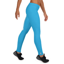 Women's Yoga Pants Workout Leggings For Jiu Jitsu 005 - Cyan BJJ Exclusive Jiu-Jitsu Leggings Tights Womens