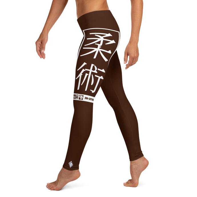 Women's Yoga Pants Workout Leggings For Jiu Jitsu 006 - Chocolate