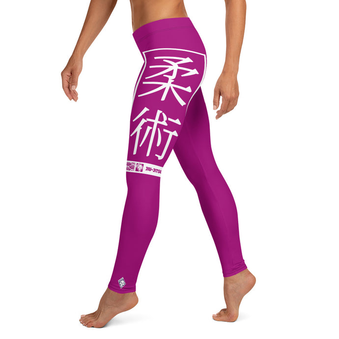 Women's Yoga Pants Workout Leggings For Jiu Jitsu 014 - Fresh Eggplant BJJ Exclusive Jiu-Jitsu Leggings Tights Womens