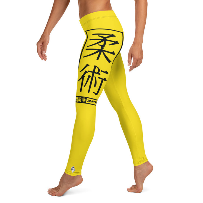 Women's Yoga Pants Workout Leggings For Jiu Jitsu 017 - Golden Sun BJJ Exclusive Jiu-Jitsu Leggings Tights Womens